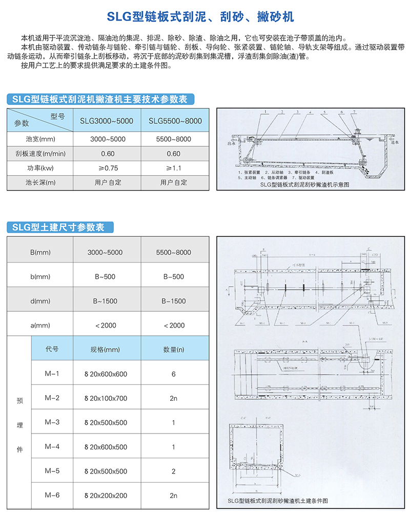 SLG型链板式刮泥、刮砂、撇砂机