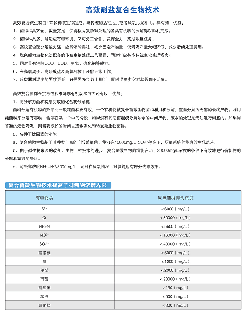 高效耐盐复合生物技术