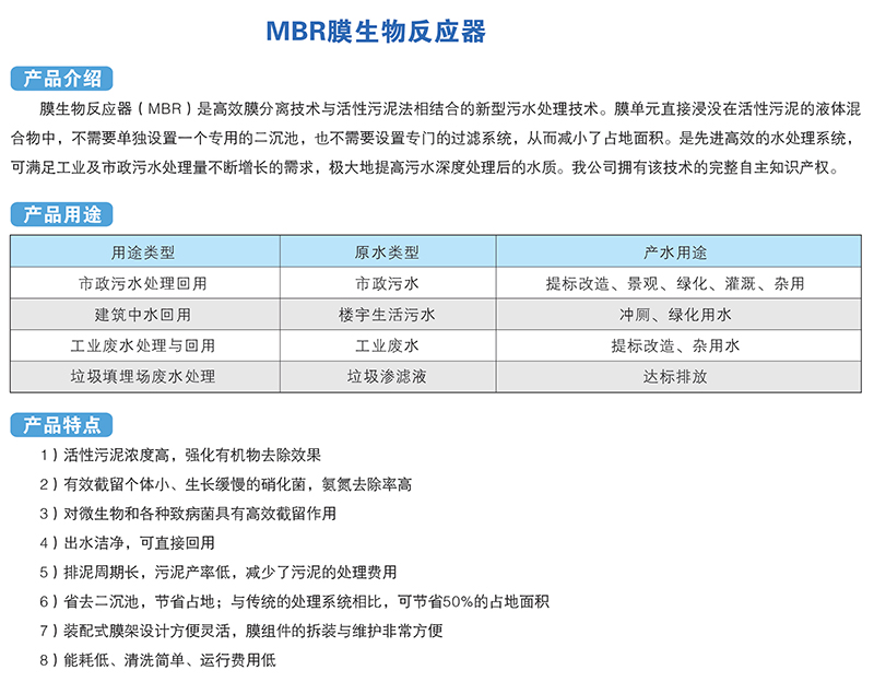 MBR膜生物反应器